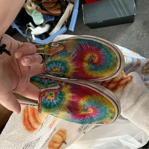 Tye dye slip in vans